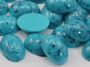 18x13mm Blue Tourquoise H601 Oval Marble Cabochon High Quality Pro Grade 20 Pieces