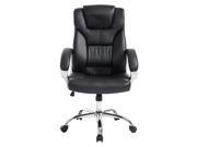 Baymate High Back Black Swivel Adjustable Computer Office Task Chair with Adjustable Lumbar Support