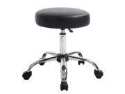 Baymate Black Adjustable Rolling Bar Swivel Stool Chair For Tattoo Facial Massage Spa Beauty Seat