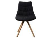 Baymate Eames Style PP Seat Side Dining Room Chairs Modern Natural Wood Eiffel Legs Chair Set of 2