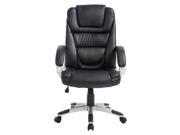 Baymate High Back Black PU Leather Executive Swivel Adjustable Computer Office Task Chair