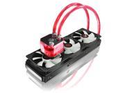 RAIJINTEK TRITON 360 RED All In One Open Loop Liquid CPU Cooler New Pump Water Block Tank Design 3* 12025 PWM Fans 2 LED Light Solid Mounting Kits and