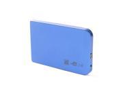 Blue 2.5 SATA Hard Drive Protective Case Enclosure for 500GB Max Capacity