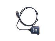 New Black USB to IEEE 1284 Parallel Port Printer Adapter Cable 36 Pin