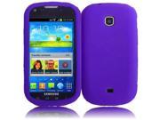 Dark Purple Silicone Jelly Skin Cover Case For Samsung Galaxy Stellar i200
