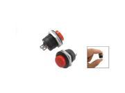 New 5 X Momentary SPST NO Red Round Cap Push Button Switch AC 6A 125V 3A 250V