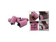 New 6PCS Special Girl Ladies Magic Hair Care Roller Style Pink Sponge Curlers
