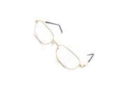New Fashion 5.00D Gold Tone Metal Full Rim Optical Reading Glasses