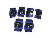 Black Blue Men Women Adjustable Straps 3 in 1 Palm Elbow Knee Support Gear Set