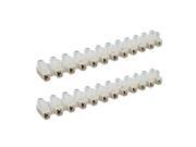 New Hot Sale10.5 x 1.3 x 1.2cm Wire Connector 12 Point Screw Terminal Block 5A 2
