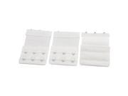 3pcs 3x3 Hook and Eye Tape Stretch Extension Bra Extender White for Ladies Women