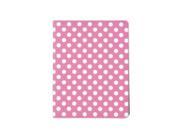 Pink and White Polka Dot Pattern PU Leather Case For iPad 2