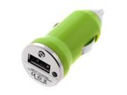 Mini USB Car Charger Vehicle Power Adapter Green for Apple iPhone4 4G 16GB 32GB