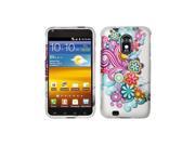 Samsung Epic 4G Touch D710 Galaxy S II Accessory Rainbow Conceptual Flowers Design Protective Hard Case Cover for
