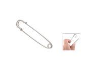 3.5 Silver Tone Pointed Metal Brooch Large Safety Pin
