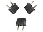 New Plug Adapter for American to European Outlet Set of 3 USA EUROPE ASIA ROUND