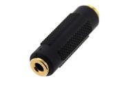 Gold Plated 3.5 mm Female to 3.5mm Female Jack Stereo Coupler Adapter