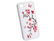 White Flower Rubber Case Cover For Version iPhone 4 G iPhone 4S Version 16GB 32GB 64GB