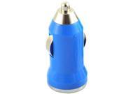 Hot Sale Light Blue Universal Mini USB Car Charger Adapter for iphone Apple