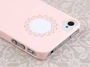 Pink Cute Girls Glossy Hard Case Cover for iPhone 4 4S Screen Protector Styl