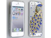 Blue Crystal Peacock Hard Case Cover for Apple iPhone 5 6th Gen Accessory
