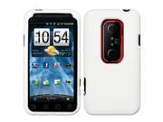 White Silicone Case Skin Cover for HTC EVO 3D Evo V 4G