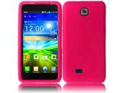 New Lovely Plastic Silicone Jelly Skin Cover Case Hot Pink For LG Escape P870