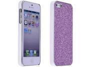 Shine Purple Glitter Bling Crytal Chrome Hard Back Case Cover for Apple iPhone 5