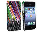 Rainbow Star Rubber Hard Skin Cover Case For iPhone 4 G iPhone 4S Version 16GB 32GB 64GB
