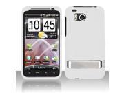Solid White Protective Hard Rubberized Case Cover Design for HTC Thunderbolt 4G