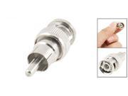 2 Pcs Male to RCA Male RF Coaxial Connector Adapter for CCTV
