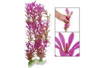 2 Pcs 11.4 Artifical Fish Tank Decoration Water Plant Purple Green