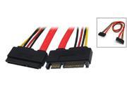 15 7 Pin Male to Female SATA Data Power Cable Cord