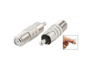 10 pcs F Type Female Jack to RCA Male Straight Adapter Connector