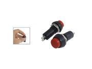 New Hot Sale 5 Pcs Red AC 250V 3A SPST On Off Self Locking Push Button Switch