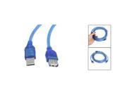 PC Printer Blue 5M 16.4Ft USB 2.0 Male to Female Extension Cable