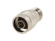 New Silver Straight N Male to UHF SO 239 Female Jack Coax Adapter Connector