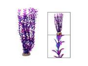 18 Inch Purple Plastic Fish Tank Plant Aquarium Grass Decor Ornament
