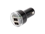 New 2 Port Universal Mini USB Car Charger Adapter for iPad 2 Samsung P1000