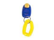 Blue Click Clicker Obedience Training Trainer Aid Wrist Strap for Puppy Dog Pet