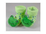 Green Frog Irresistibly Cute Baby Boy Girl 3D Bootie Socks Anti Non Slip 0 12 months