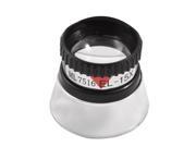 Stamp Collector Loupe Black Clear Plastic 15X Magnifier