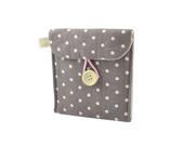 New Girl Cotton Blends Polka Dots Sanitary Pad Holder Button Bag Case