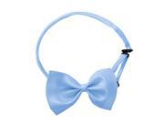 Hot Sale! Blue Men Polyester Adjustable Strap Clip on Installation Bow Tie