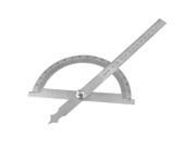 Gray StaInless Steel Rotating 180 Degree Mesurement Protractor Metric 15cm Ruler