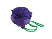 Purple Rose Shaped Foldable Recycling Eco friendly Carry Hand Bag for Shopping