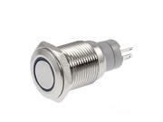 Angel Eye Blue Led 16mm 12V staInless Steel Round Momentary Push Button Switch