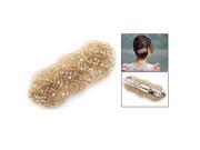 Handmade Bling Beaded Comb Crystal Girls Hair Clip Barrette Hairpin Champagne