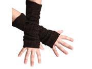 Men Textured Fingerless Style Arm Warmer Gloves