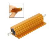Hot Sale Gold Electrical Chasis Mounted Aluminum Resistor 1 Ohm 5% 100W